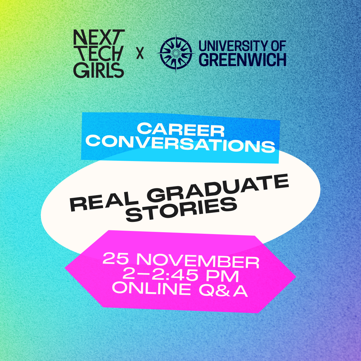 University of Greenwich Career Conversations Online Panel 25th November 2025