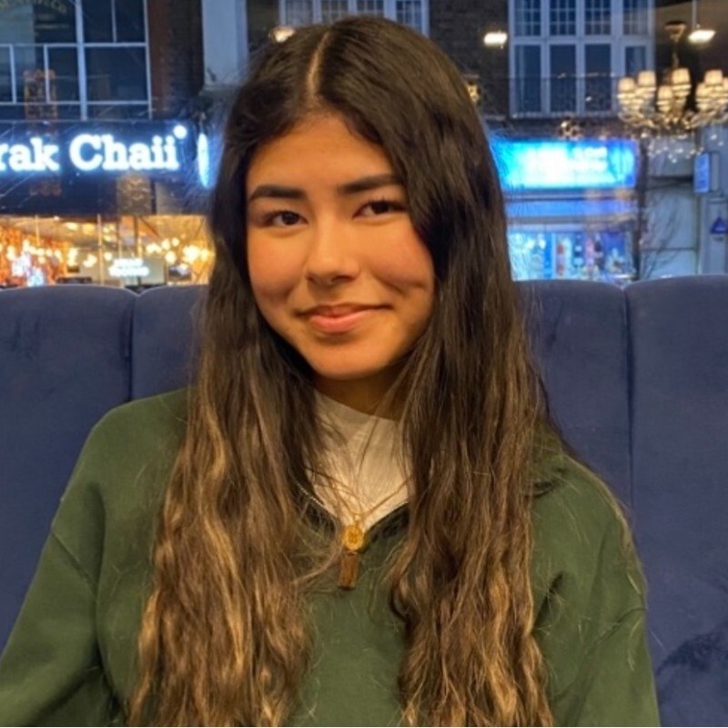 A photo of Samera, a 17 year old girl who took part in the Next Tech Girls Robotics Insight Day with Analog Devices.